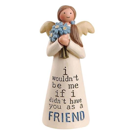 Украшение ангела, изысканное мастерство, статуя ангела дружбы, скульптура ангела из смолы для украшения дома A